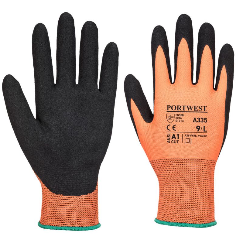 GANT DERMI-GRIP NPR15 NITRILE SABLÉ GANT DERMI-GRIP NPR15 NITRILE SABLÉ
