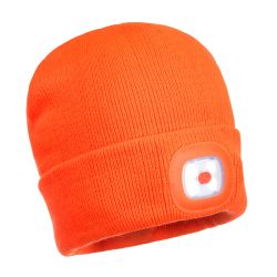Lampe frontale LED rechargeabl USB Beanie