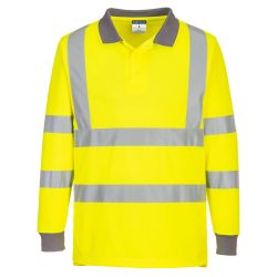 POLO ECO HAUTE VISIBILITÉ L/S 100% Acrylique,tricot 1 gr/m²