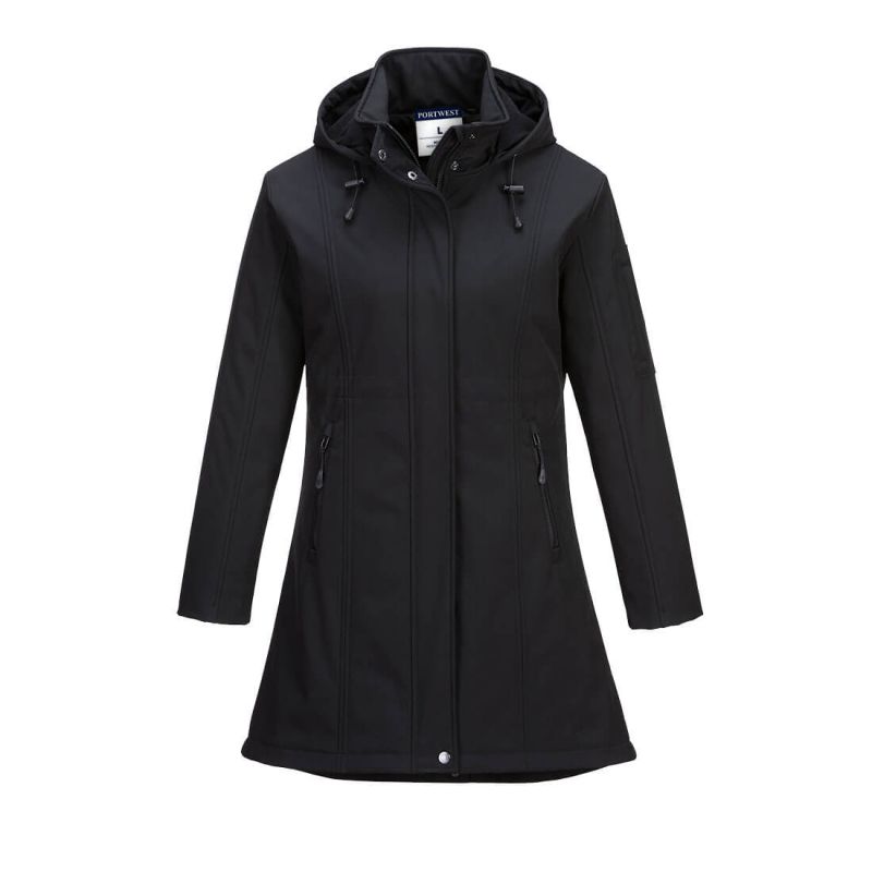 VESTE SOFTSHELL CARLA Cuir Bovin suédé PU/PU