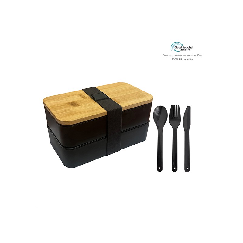 LunchBox 2 compartiments et couverts - Environnement & Nature