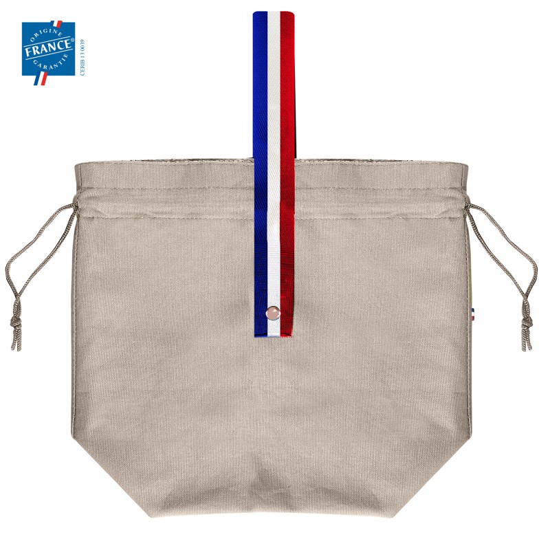 Sac Bandoulière La Joconde En Coton Marron - Fabrication Française, Neuf Avec étiquettes