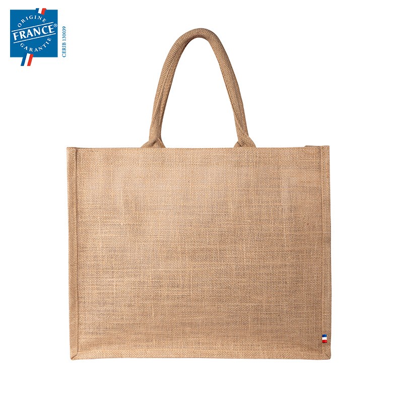 Sac shopping toile de jute Certifié Origine France garantie