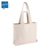 SAC EN COTON À DEUX POIGNÉES  AVEC SOUFFLETS 220GR