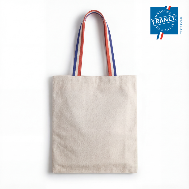 Totebag coton recyclé 220g certifié Origine France Garantie - Goodjour