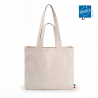 SAC EN COTON À DEUX POIGNÉES  AVEC SOUFFLETS 220GR