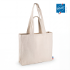 SAC EN COTON À DEUX POIGNÉES  AVEC SOUFFLETS 220GR