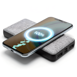 Batterie de secours RPET 10 000mAh - BLUETECH