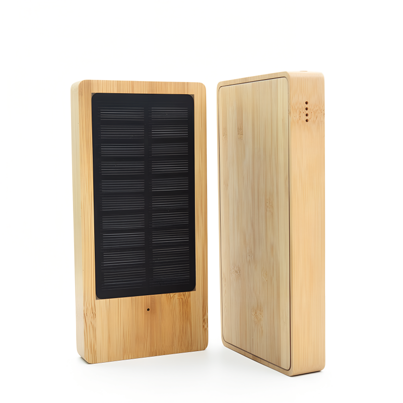 Batterie de secours solaire bambou FSC  8000mAh - BLUETECH