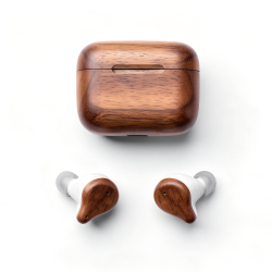 Ecouteurs Bluetooth recyclé bois & paille de blé FSC avec étui de charge - BLAUPUNKT