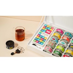 La Collection bio - Coffret 15 miniatures + 100 filtres à thé - 298 gr - KUSMI TEA