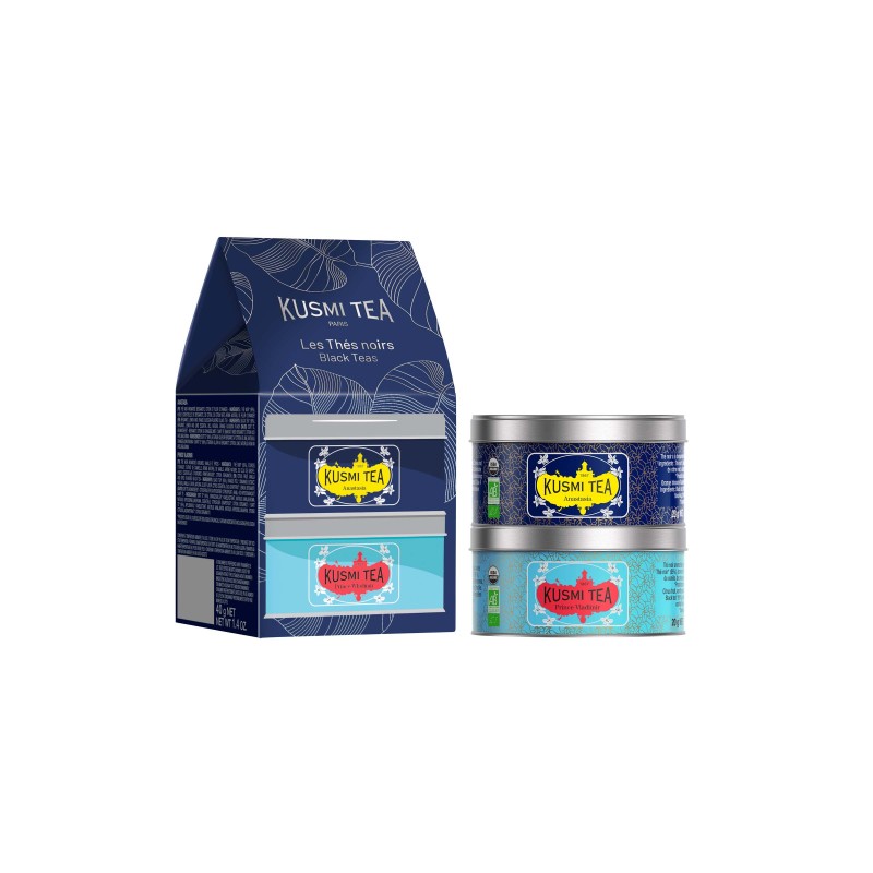 Coffret 2 miniatures bio Anastasia et Prince Vladimir - 40g - KUSMI TEA