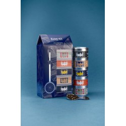 Les Thés Noirs bio - Coffret 5 boîtes + pince à thé - 100 gr - KUSMI TEA