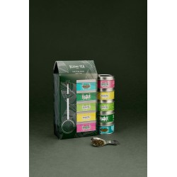 Les Thés verts bio - Coffret 5 boîtes + pince à thé - 100gr - KUSMI TEA