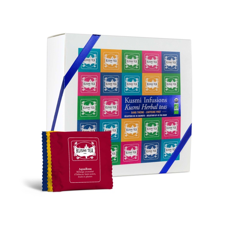 Kusmi Infusions bio  - Coffret 45 sachets enveloppés - 90 gr - KUSMI TEA