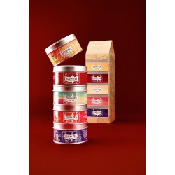Les Infusions bio - Assortiment de 5 boîtes métal - 100 gr - KUSMI TEA