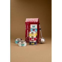 Les Iconiques bio - Coffret 5 boîtes + pince à thé - 100gr - KUSMI TEA