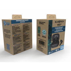 Ecouteurs Bluetooth ABS recyclé - BLUETECH