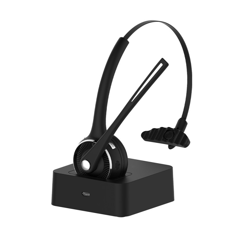 DIGITUS B2B Shop  Micro-casque Bluetooth On Ear avec station d'accueil