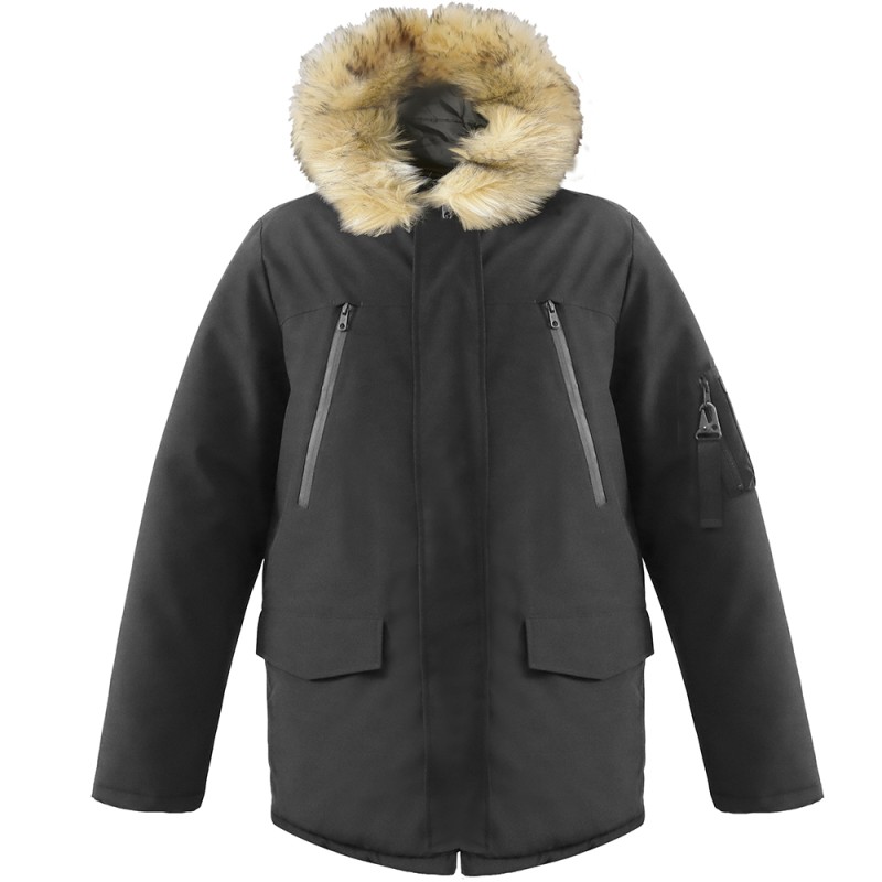 Veste Parka Thermique Globe Goodstock Pour Homme - Noir - Coton - Neuf Avec étiquettes