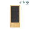 Batterie de secours solaire bambou FSC  8000mAh - BLUETECH