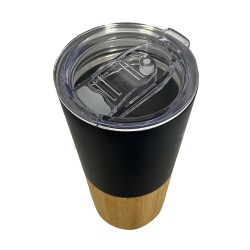 Mug isotherme recyclé RCS finition bambou - Environnement & nature
