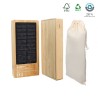 Batterie de secours solaire bambou FSC  8000mAh - BLUETECH