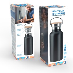 Bouteille isotherme 100% INOX