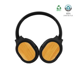 Casque Bluetooth ABS recyclé et bambou FSC - BLUETECH