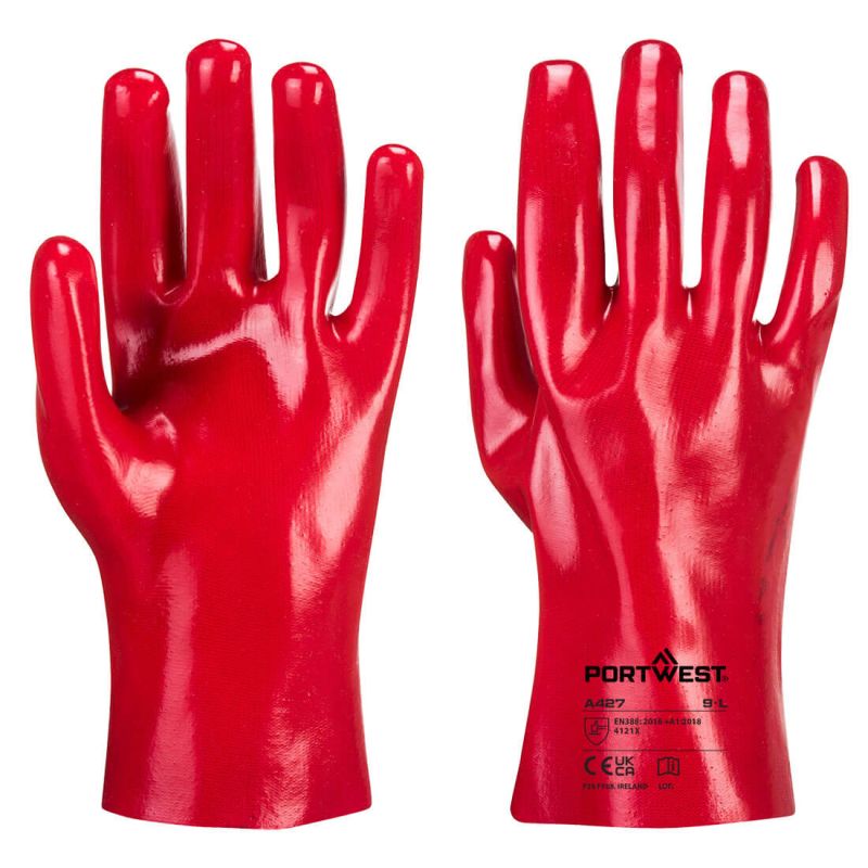 Gant PVC Rouge 27 cm