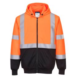 Sweat Hi-Vis bicolore zippé