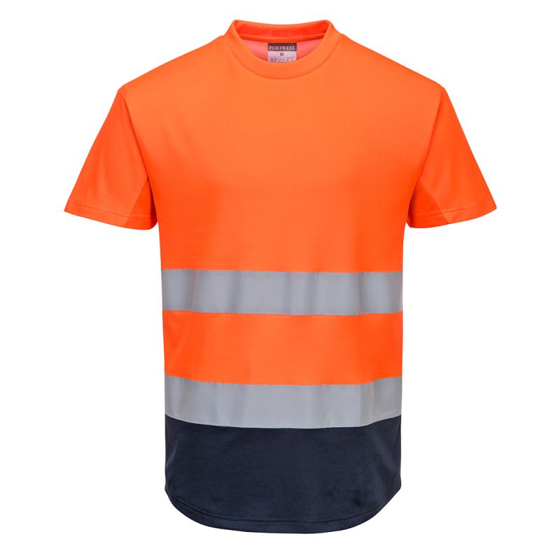 Tee-shirt Mesh bicolore